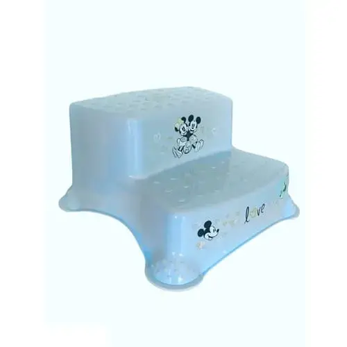 Inaltator dublu pentru baie antiderapant Lorelli Disney Boy Love Light Blue, Colectia 2021