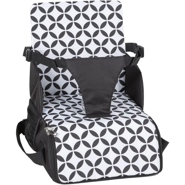 Inaltator scaun masa, FreeON, Fold and Go, Portabil 2 in 1, Conform cu standardele europene EN16120, EN71-3:2021, Black and White