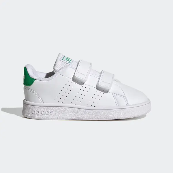 Încălțăminte benzi cu arici Baby gym ADIDAS ADVANTAGE Alb-Verde Copii