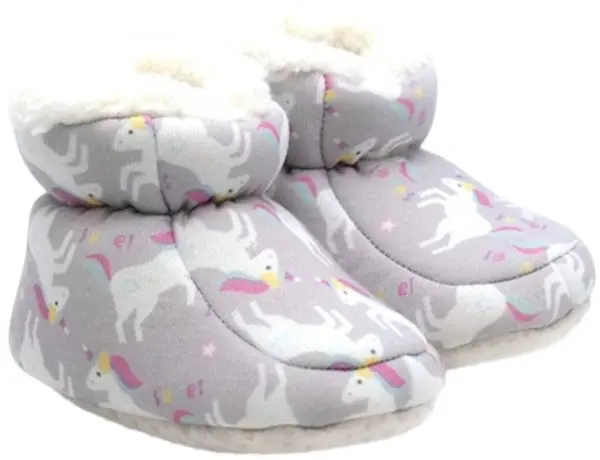 Incaltaminte -Botosei Funny baby - Unicorn, mărimea 18, 8-12 luni , gri