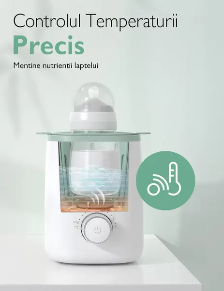 Incalzitor de biberoane si mancare Momcozy Nutri Smart Analog