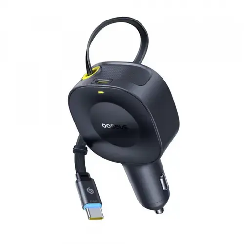 Incarcator Auto Cu Cablu USB-C Baseus PrimeTrip VR2, 30W, 3A, 1 x USB-C, C0206400 (Negru)
