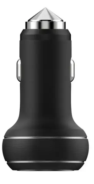 Incarcator Auto Devia Thor DVTHIA2USBB, Dual USB (Negru)