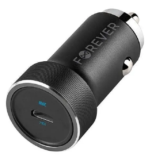 Încărcător auto Forever - CC-06, USB-C, 20W, negru
