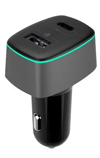 Incarcator auto Golf A0114919, 100W, USB-A QC3.0, USB-C PD (Negru)