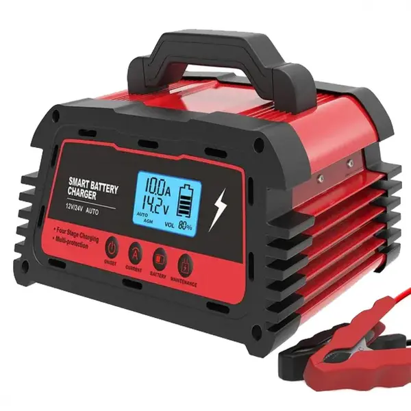 Incarcator auto inteligent 12V/24V, 5A-10A- 20A/5A- 10A pentru toate tipurile de baterii cu acid si gel, AGM, SLA, VRLA