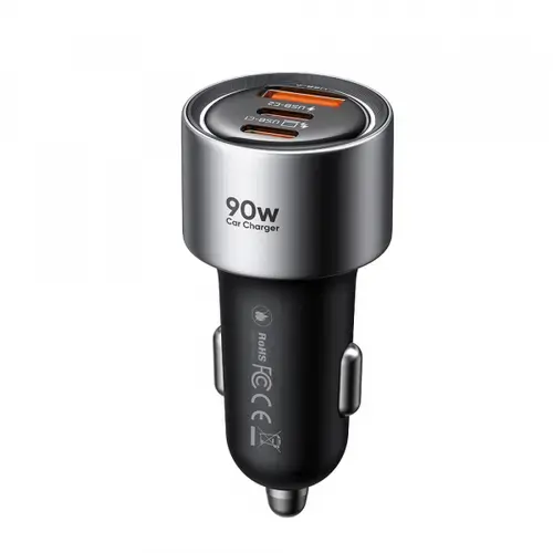 Incarcator Auto McDodo CC-3110 Gana, 90W, 3A, 1 x USB-A - 2 x USB-C (Negru)