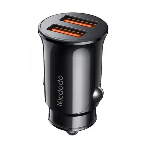 Incarcator auto McDodo CC-6602, 12W, 2 x USB-A (Negru)