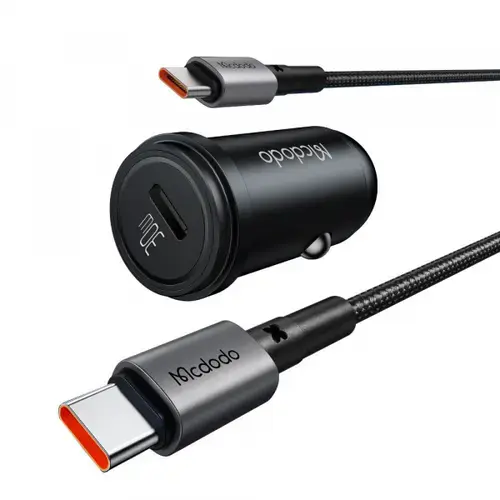 Incarcator auto McDodo CC-7493 Obsidian, 30W, 3A, 1 x USB-C (Negru)