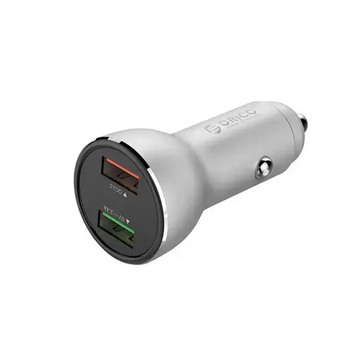 Incarcator auto Orico UPF-Q2,2xUSB (Gri)