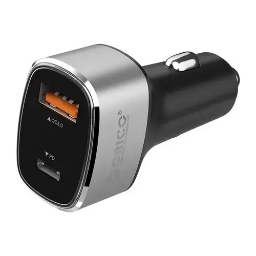 Incarcator auto Orico UPL-2U, QC 3.0, 2xUSB (Gri)
