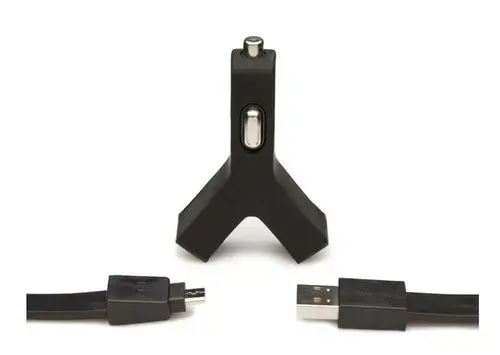 Incarcator auto TYLT Duo Y-Charge microUSB, 2xUSB (Negru)