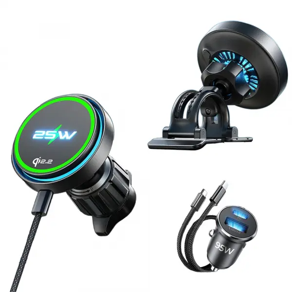 Incarcator Auto Wireless Lisen W116, 25W, Negru YL0225060018