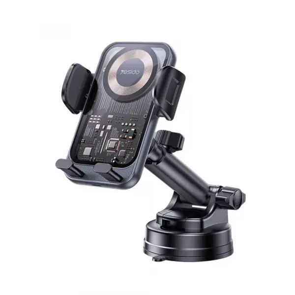 Incarcator Auto Wireless Yesido C307, 15W, 1.67A, Negru