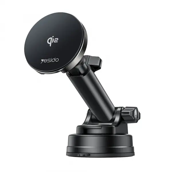 Incarcator Auto Wireless Yesido DS30, 15W, 1.67A, Negru