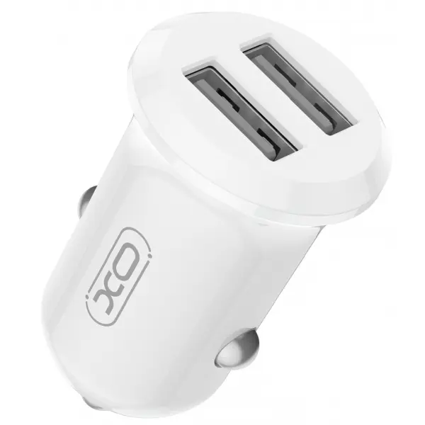 Incarcator Auto XO Design CC67, 12W, 2.4A, 2 x USB-A, Alb