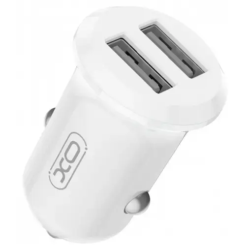 Incarcator Auto XO Design CC67, 12W, 2 x USB-A (Alb)