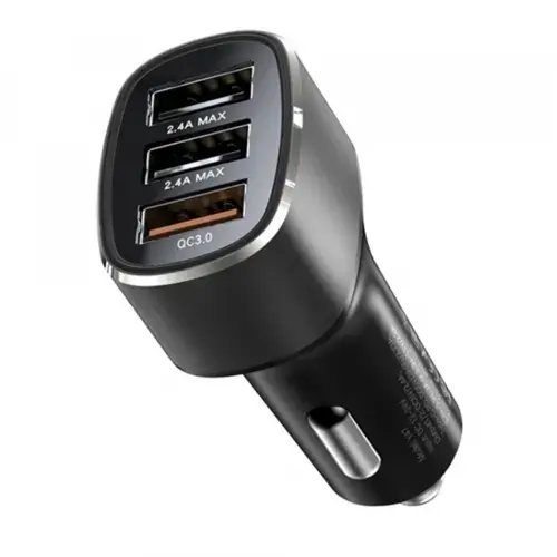 Incarcator Auto Yesido Y46, 42W, 3A, 3 x USB-A (Negru)