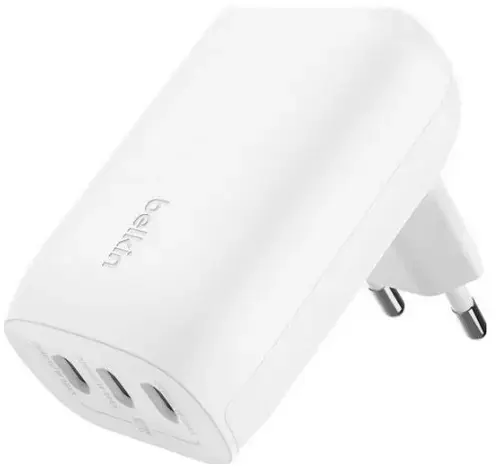 Incarcator Belkin BEL-0095, 20/20/25W, 3 x USB-C, 2m (Alb)