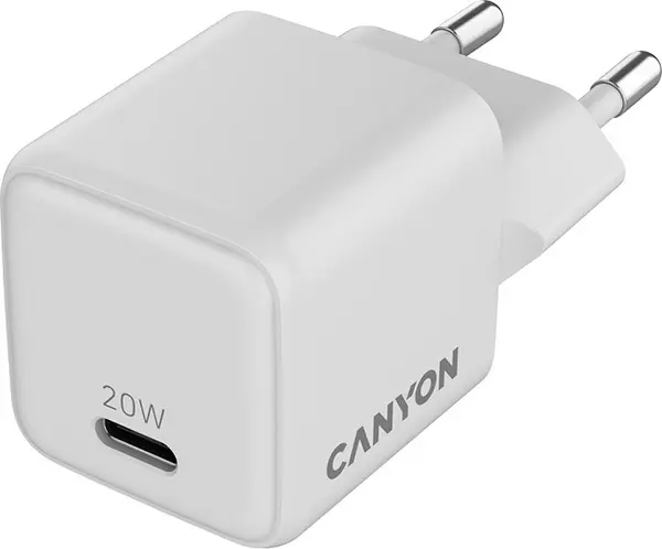 Încărcător Canyon - CU20C, 20W, alb