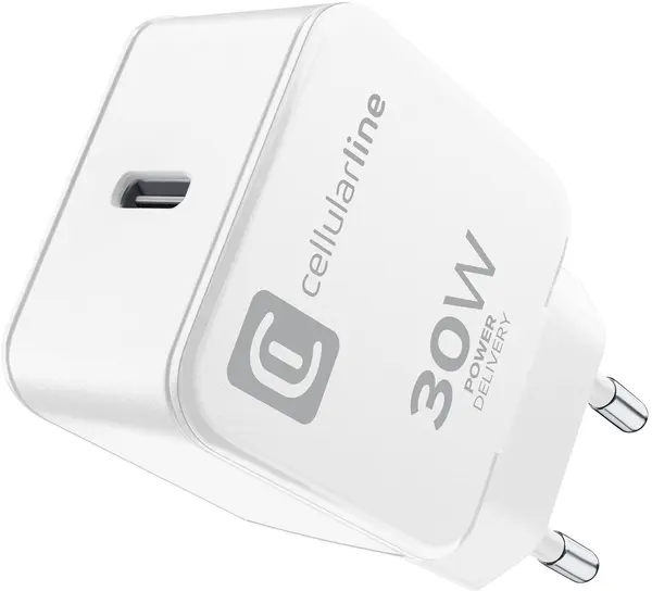 Încărcător Cellularline - The One PD, USB-C, 30W, alb