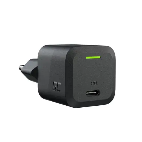 Incarcator compact Green Cell GC PowerGaN 33W pentru Laptop, MacBook, Iphone, Tableta, Nintendo Switch 1x USB-C (Negru)