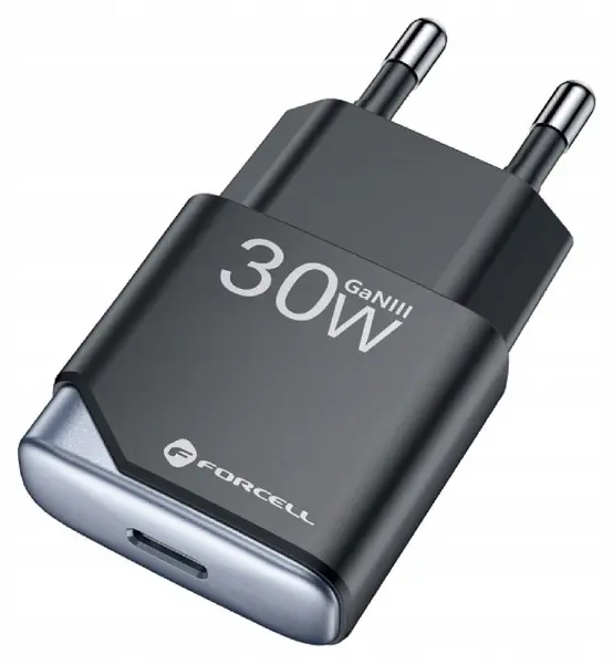 Încărcător Forcell - F-Energy, 30W, GaN III, negru