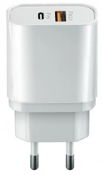 Încărcător Forever - Ultra Fast Charger, USB-A/C, 20W, alb