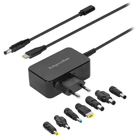 Incarcator laptop universal Kruger&Matz KM1450-65, 65 W (Negru)