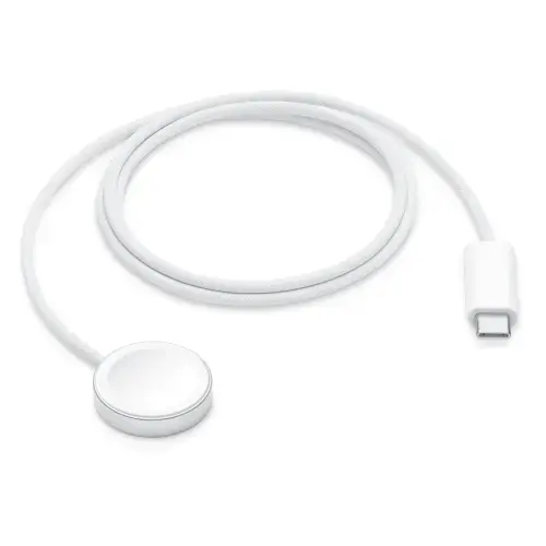 Incarcator magnetic pentru Apple Watch MT0H3ZM/A, USB-C 1m (Alb)