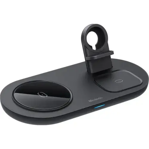 Incarcator Mcdodo Trio Wireless Charging Pad pentru telefon / TWS / Apple Watch, 15W, Negru