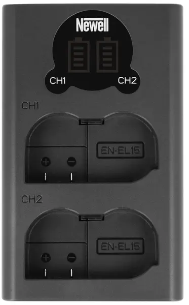 Încărcător Newell - DL-USB-C, EN-EL15, 2 cuiburi