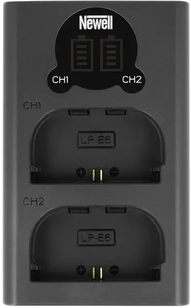 Încărcător Newell - DL-USB-C, LP-E6, 2 cuiburi