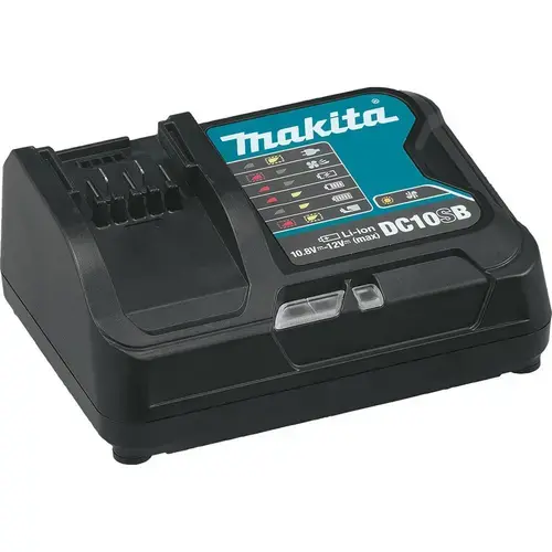 Incarcator rapid pentru baterii Makita 197363-4, 120x163x73 mm, Negru