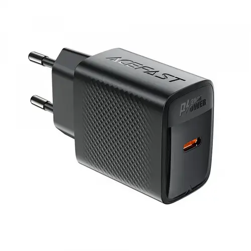 Incarcator Retea Acefast A104, 25W, 3A, 1 x USB-C (Negru)
