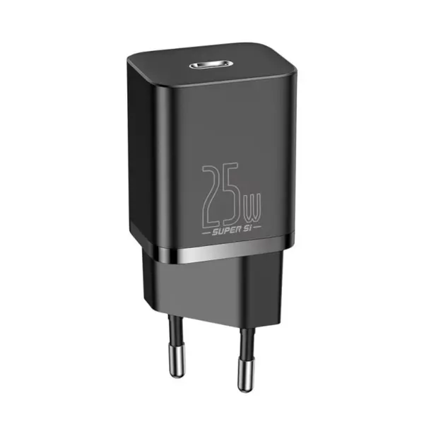 Incarcator retea Baseus Super Si, USB-C, 25W, Negru