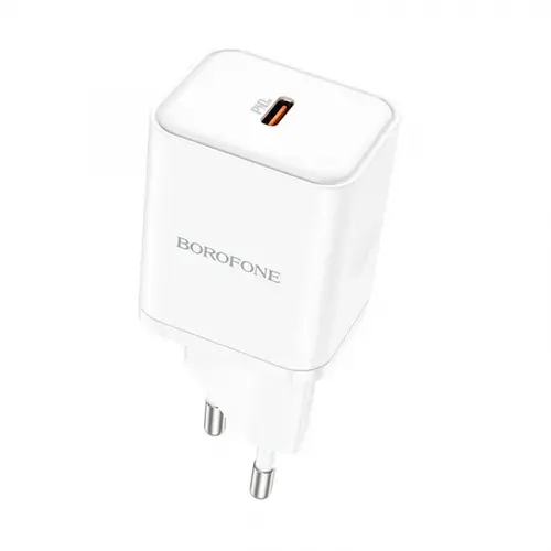 Incarcator Retea Borofone BN6 Field, 20W, 3A, 1 x USB-C (Alb)