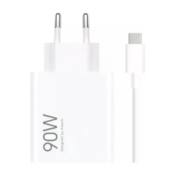 Incarcator Retea Cu Cablu USB-C Xiaomi, 90W, 6.1A, 1 x USB-A, Alb