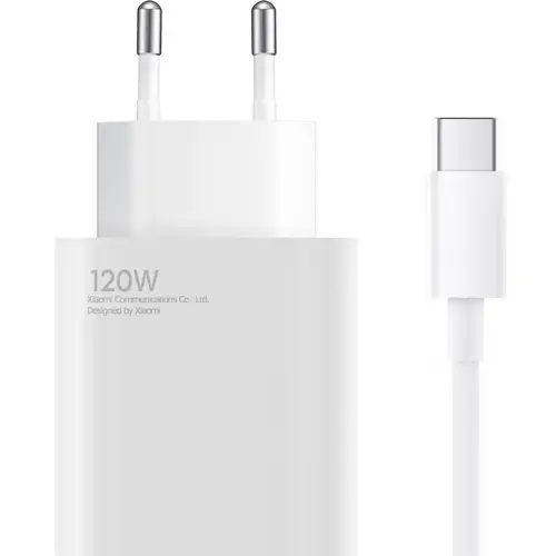 Incarcator Retea Cu Cablu USB-C Xiaomi BHR9462EU, 120 W, 6A, 1 x USB-A (Alb)