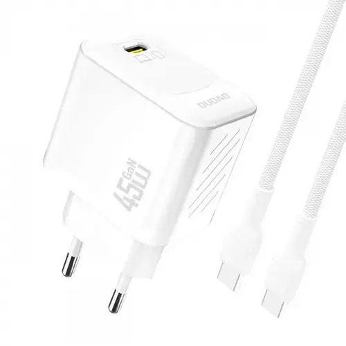 Incarcator retea Dudao A28C, 45W, 3A, 1 x USB-C (Alb)