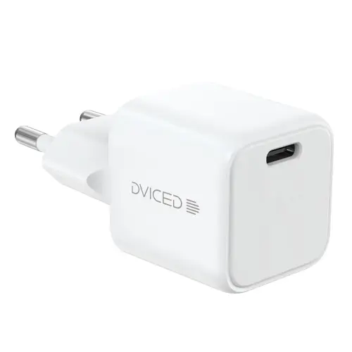 Incarcator retea Dviced DV221002, 30W, GaN, USB-C (Alb)