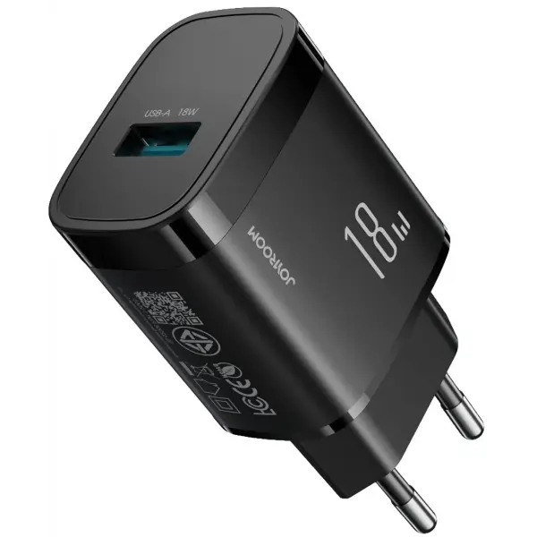 Incarcator Retea Joyroom JR-TF4, 18W, 3A, 1 x USB-A, Negru