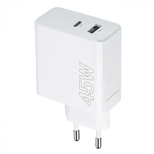 Incarcator Retea MaXlife MXTC-07-45AC, 45W, 3A, 1 x USB-A - 1 x USB-C (Alb)