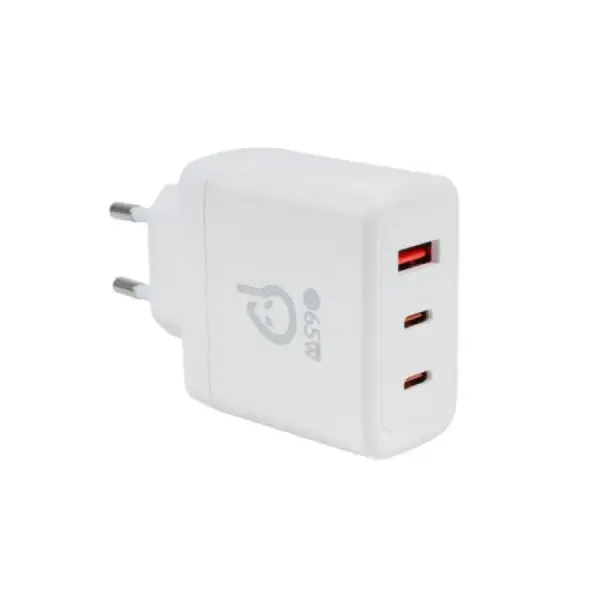 Incarcator retea Spacer GaN, 2 x USB 65W Incarcator retea Spacer GaN, 2 x USB 65W