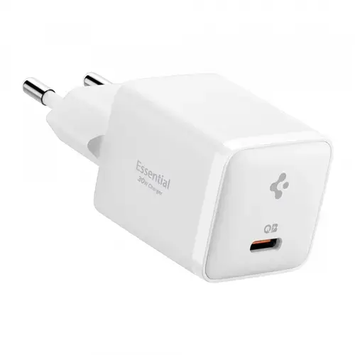 Incarcator Retea Spigen EE301EU Essential, 30W, 3A, 1 x USB-C, ACH09492 (Alb)