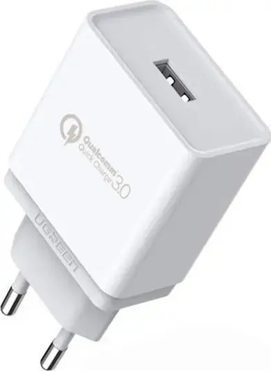 Incarcator retea Ugreen CD122, 1x USB-A, 18W, Quick Charge 3.0 (Alb)