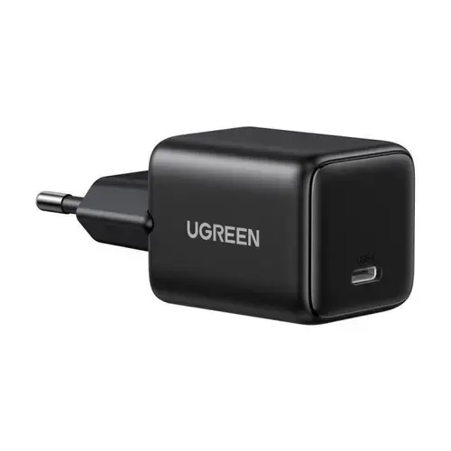 Incarcator retea Ugreen X512, 20W QC4 5V/3A USB-C, GaN Fast Charging (Negru)