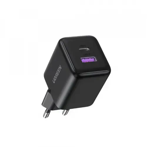Incarcator Retea UGREEN X516, 30W, 3A, 1 x USB-A - 1 x USB-C (Negru)
