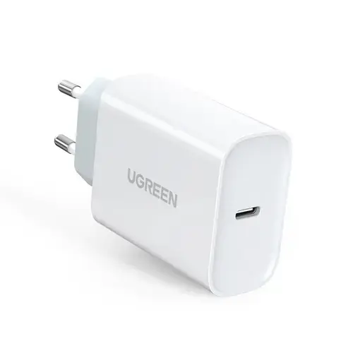 Incarcator Retea USB UGREEN CD127, 30W, 1 X USB Tip-C, Alb