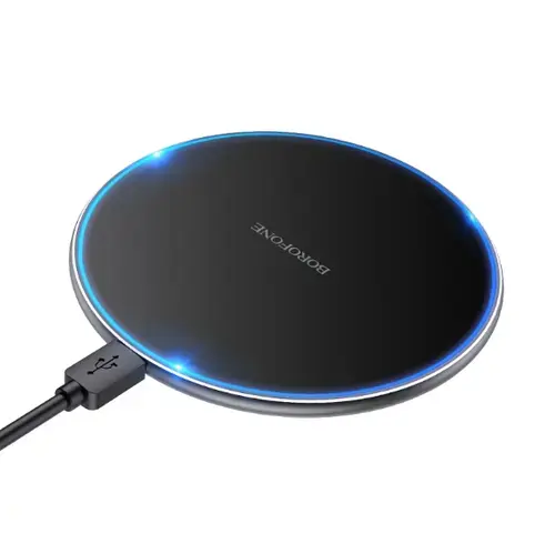 Incarcator Retea Wireless Borofone BQ3 Pro, 15 W, 1.67 A (Negru)
